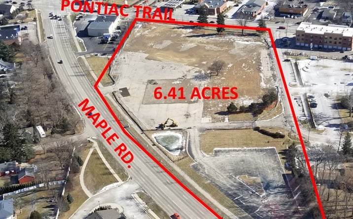 Pictures of Land property located at 615 N Pontiac Trail, Walled Lake, MI 48390 for sales - image #1