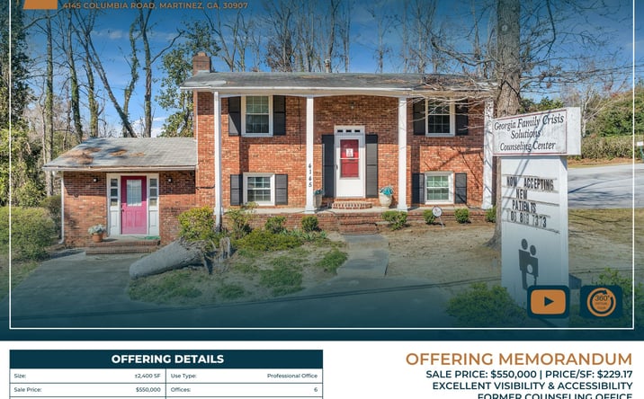 Pictures of Office property located at 4145 Columbia Rd, Martinez, GA 30907 for sales - image #1