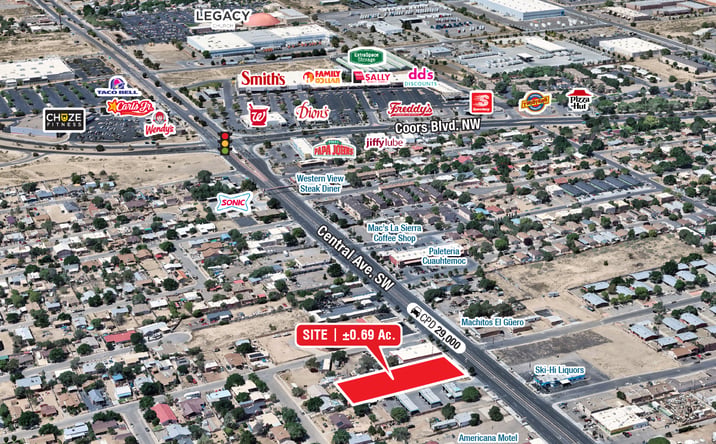 Pictures of Land property located at 5940 Central Ave SW, Albuquerque, NM 87105 for sales - image #1
