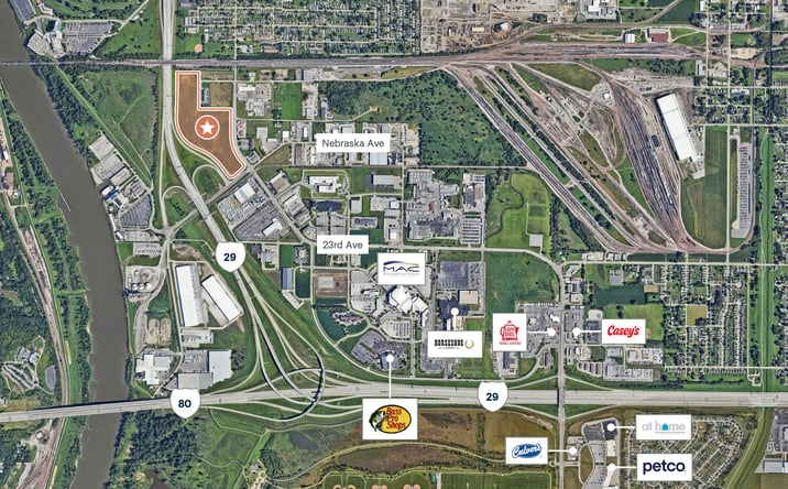 Pictures of Land property located at I-29 & Nebraska Avenue, Council Bluffs, IA undefined for sales - image #1