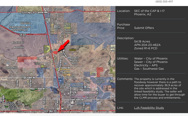 Pictures of Land, Multifamily property located at N Black Canyon Hwy, Phoenix, AZ 85086 for sales - image #1