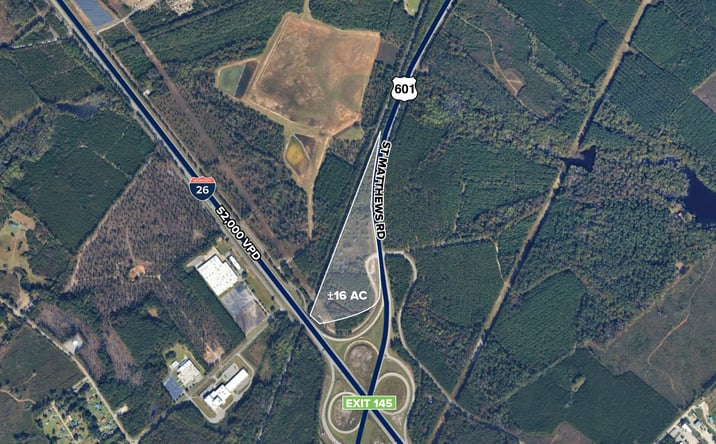 Pictures of Land property located at I-26 & Hwy. 601, Orangeburg, SC 29118 for sales - image #1