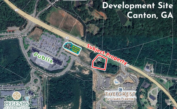Pictures of Land, Retail property located at 2201 Reinhardt College Pkwy, Canton, GA 30114 for sales - image #1