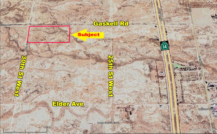 Pictures of Land property located at SEC of 30th St W & Gaskell Rd, Unincorporated Kern County, CA 93560 for sales - image #1