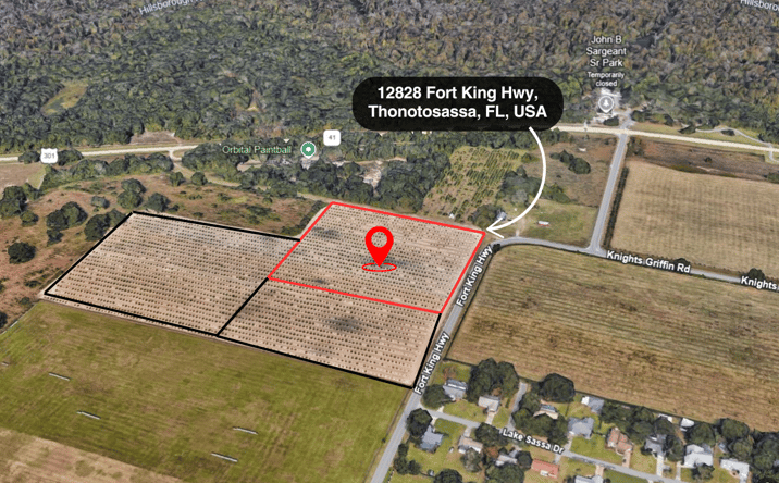 Pictures of Land property located at 12828 Fort King Hwy, Thonotosassa, FL 33592 for sales - image #1