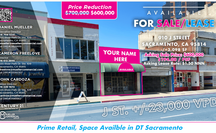Pictures of Retail, Office property located at 910 J St, Sacramento, CA 95814 for sales - image #1