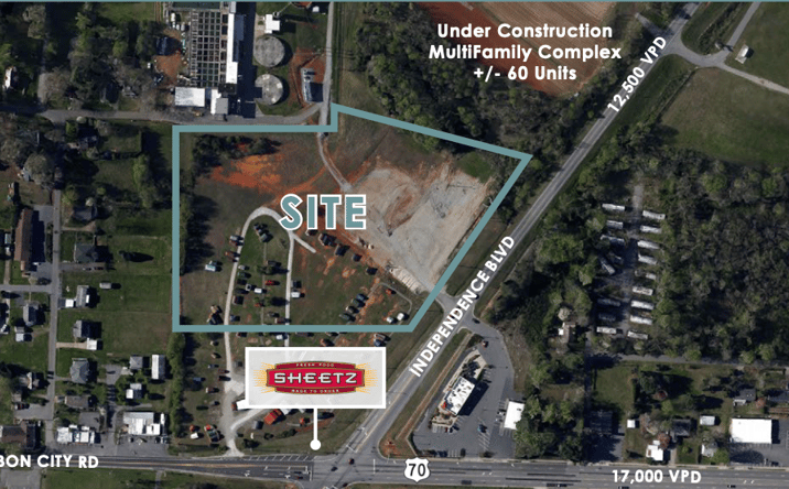 Pictures of Industrial, Land, Mixed Use, Retail property located at 634 Independence Blvd, Morganton, NC 28655 for sales - image #1