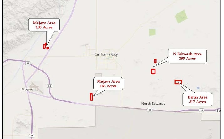 Pictures of Land property located at Highway 58, Mojave area, CA 93501 for sales - image #1