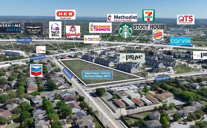 Pictures of Retail, Multifamily, Mixed Use property located at N Hunt Ln & Vista West, San Antonio, TX 78245 for sales - image #1