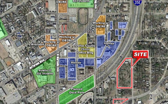Pictures of Land property located at SEQ - I-35E & Upton St. 32.745047, -96.810907, Dallas, TX 75203 for sales - image #1