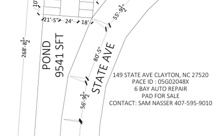 Pictures of Retail property located at 149 State Ave, Clayton, NC 27520 for sales - image #1