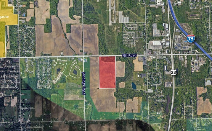 Pictures of Land property located at Hill Road, West of US-23, Flint, MI 48507 for sales - image #1