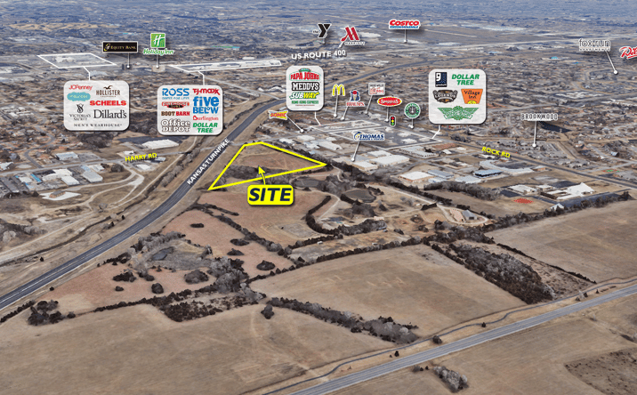 Pictures of Land, Retail, Industrial, Office, Special Purpose property located at 7303 E Harry St, Wichita, KS 67207 for sales - image #1