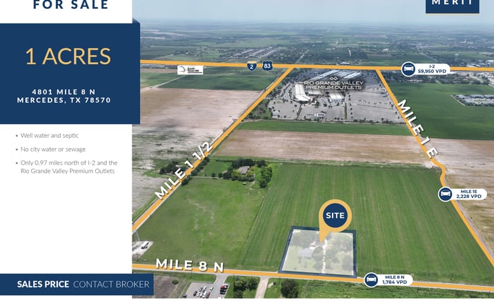 Pictures of Land, Retail property located at 4801 Mile 8 N, Mercedes, TX 78570 for sales - image #1