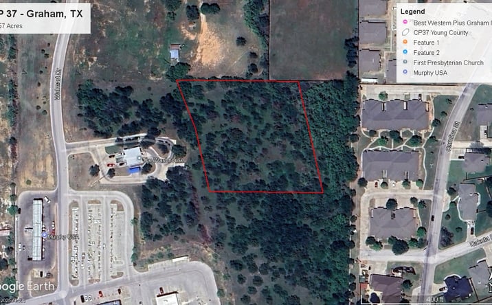 Pictures of Land property located at Walmart Dr. Graham, Graham, TX 76450 for sales - image #1