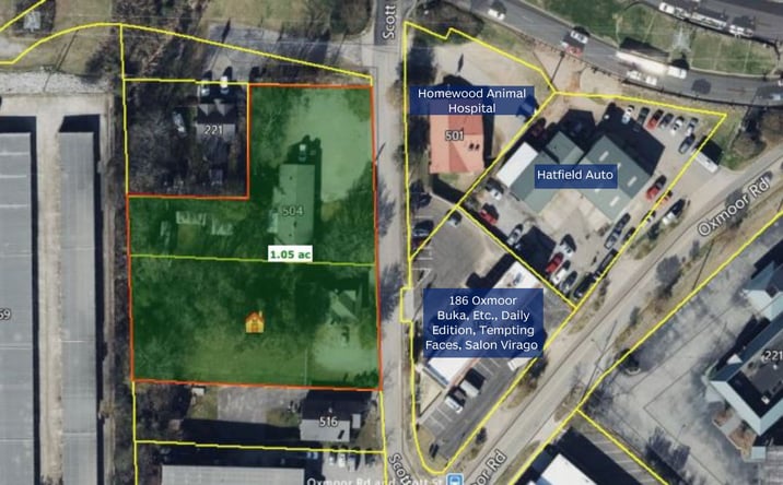 Pictures of Land, Mixed Use, Multifamily, Retail, Special Purpose property located at 504 Scott St, Birmingham, AL 35209 for sales - image #1