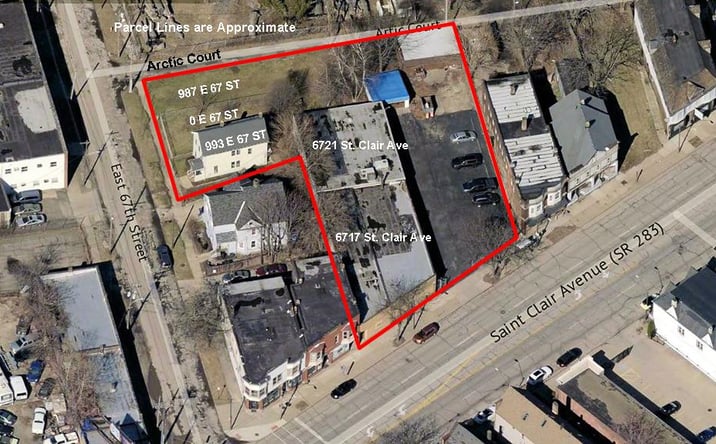 Pictures of Mixed Use property located at 6717- 6721 St Clair Ave, Cleveland, OH 44103, 993 East 67th St, Cleveland, OH 44103, 987 East 67th Street & Arctic Court, Cleveland, OH 44103, East 67th St, Cleveland, OH 44103 for sales - image #1