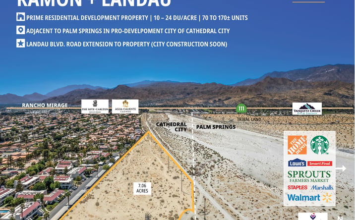 Pictures of Land property located at Ramon Road & Landau Boulevard, Cathedral City, CA 92234 for sales - image #1