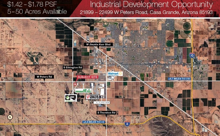 Pictures of Land property located at S Ethington Rd, Casa Grande, AZ 85193 for sales - image #1