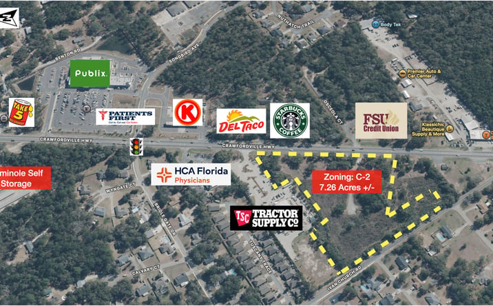 Pictures of Land property located at 2446 Crawfordville Highway, Crawfordville, Florida 32327, Crawfordville, FL 32327 for sales - image #1
