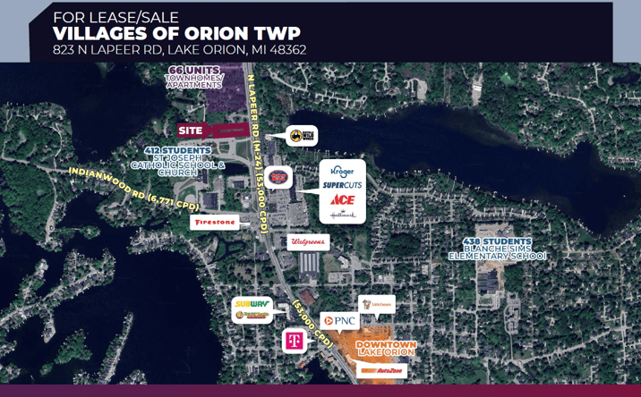 Pictures of Land property located at 823 N Lapeer Rd, Lake Orion, MI 48362 for sales - image #1