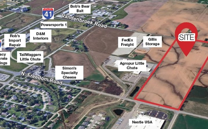 Pictures of Land property located at 4001 Freedom Rd, Appleton, WI 54913 for sales - image #1