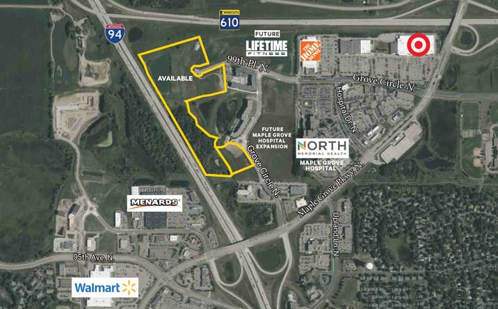 Pictures of Land property located at Grove Circle N. and 99th Pl.**, Maple Grove, MN 55369 for sales - image #1