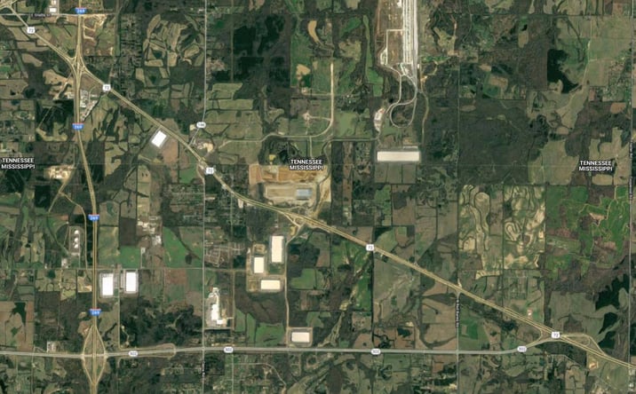 Pictures of Land property located at Hwy 72 between Knox Rd & N. Red Banks Rd, Byhalia, MS 38611 for sales - image #1