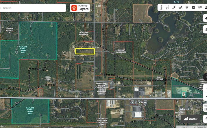Pictures of Land property located at 11.5 acres Acres N Townline Rd, Treetops Village, MI 49735 for sales - image #1