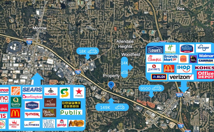 Pictures of Land, Office, Retail property located at 2695 mount Zion road, Jonesboro, GA 31141 for sales - image #1