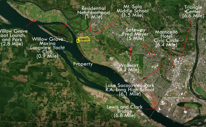 Pictures of Land, Mixed Use property located at 151 Barlow Point Rd, Longview, WA 98632 for sales - image #1