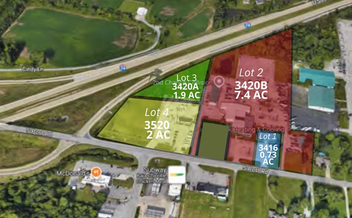 Pictures of Land, Mixed Use property located at 3416 S Post Rd, Indianapolis, IN 46239 for sales - image #1