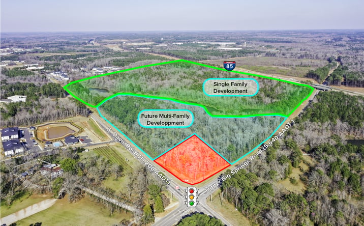 Pictures of Land property located at S. Davis Rd & Upper Big Springs Rd, LaGrange, GA, LaGrange, GA 30241 for sales - image #1