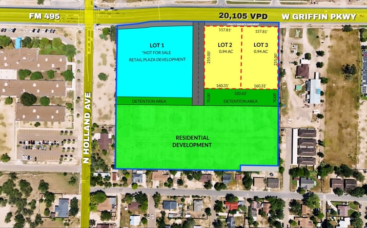 Pictures of Land property located at 000 W Griffin Pkwy, Mission, TX 78572 for sales - image #1