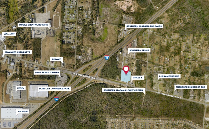 Pictures of Land property located at 6660 Theodore Dawes Rd, Theodore, AL 36582 for sales - image #1