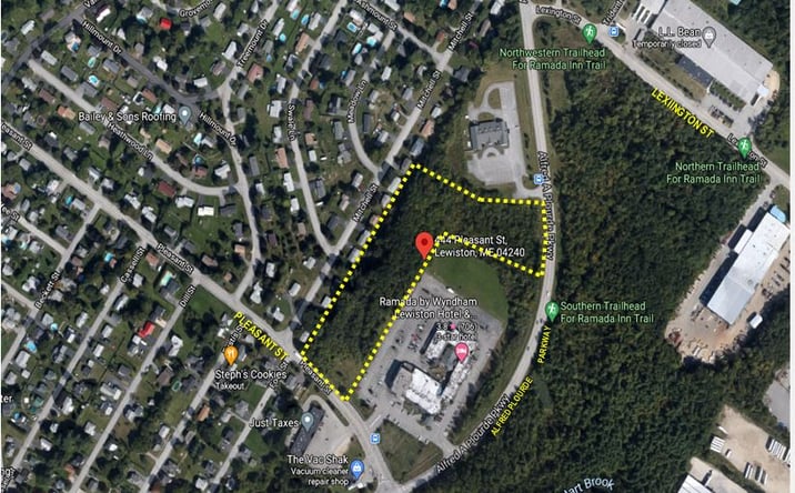 Pictures of Land property located at 444 Pleasant St, Lewiston, ME 04240 for sales - image #1