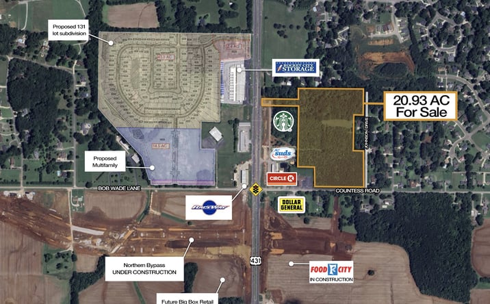 Pictures of Land property located at Countess Rd NE, Huntsville, AL 35759 for sales - image #1