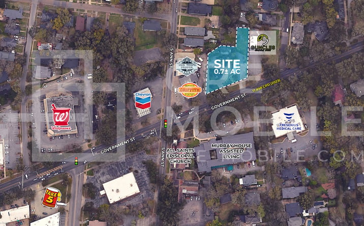 Pictures of Land property located at 1258 Government St., Mobile, AL 36604-2124 for sales - image #1