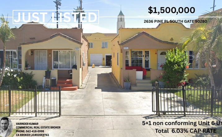 Pictures of Multifamily property located at 2636 Pine Pl, South Gate, CA 90280 for sales - image #1