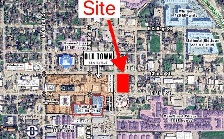 Pictures of Land property located at 208 E Church St, Lewisville, TX 75057 for sales - image #1