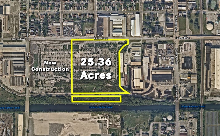 Pictures of Land property located at 4875 Railroad Ave, East Chicago, IN 46312 for sales - image #1