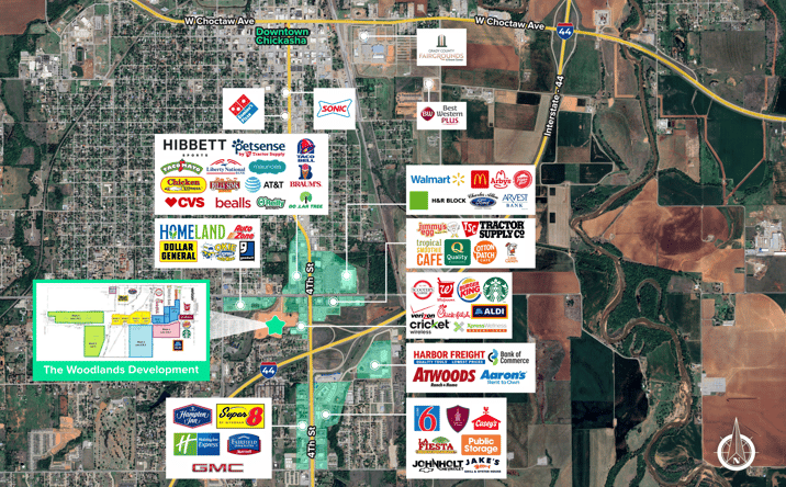 Pictures of Retail, Multifamily, Land property located at West Grand Ave & S 4th Street, Chickasha, OK 73018 for sales - image #1