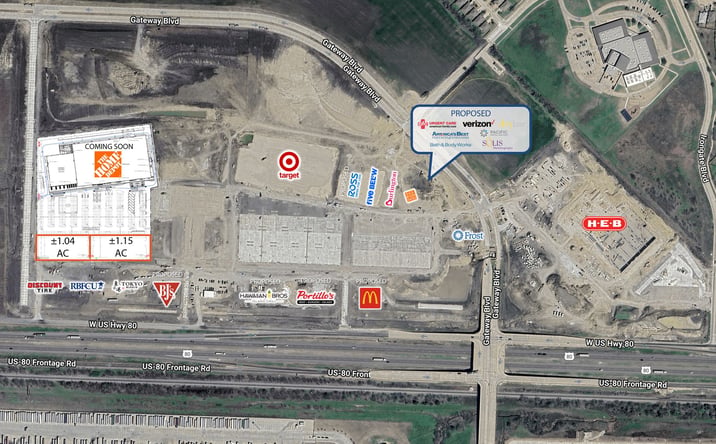 Pictures of Land property located at US Hwy 80 and Gateway Blvd., Forney, TX 75126 for sales - image #1