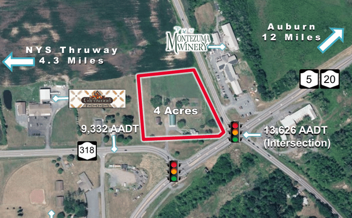 Pictures of Land, Retail, Self Storage property located at 2961 NY-318, Seneca Falls, NY 13148 for sales - image #1