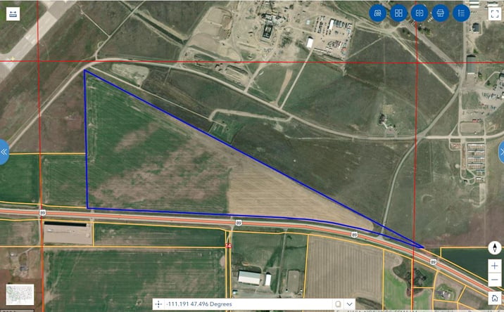 Pictures of Land property located at TBD US Highway 89, Great Falls, MT 59405 for sales - image #1