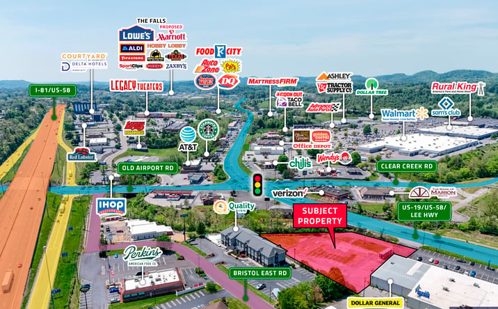 Pictures of Land property located at 3323 Lee Hwy, Bristol, VA 24202 for sales - image #1
