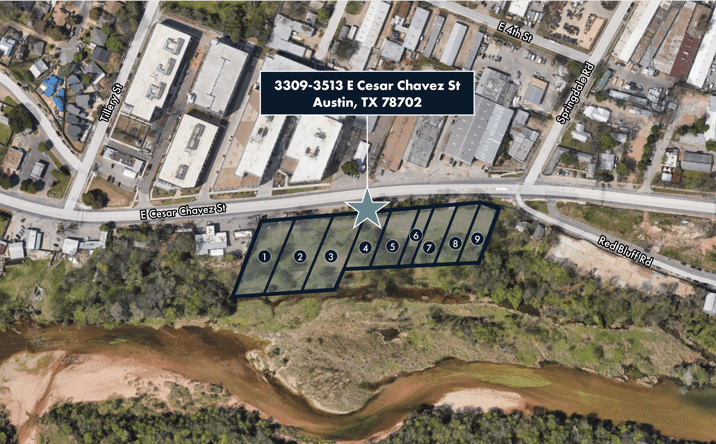 Pictures of Land property located at 3309 E Cesar Chavez St, Austin, TX 78702 for sales - image #1