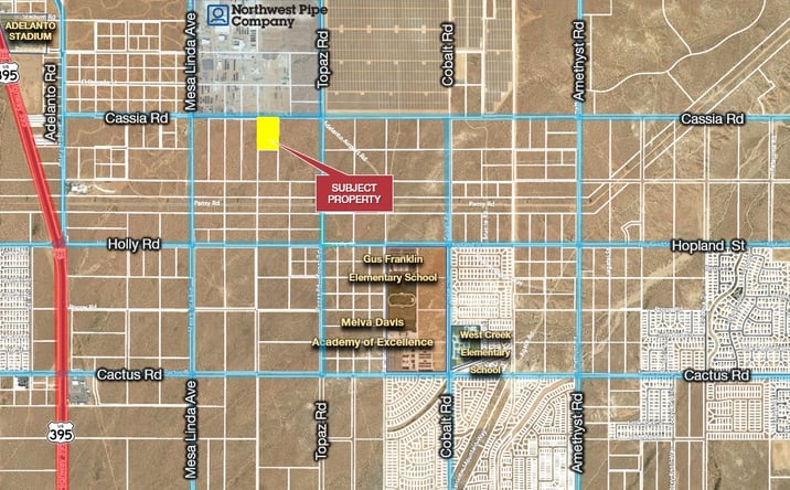 Pictures of Land property located at Cassia Road, Adelanto, CA 92301 for sales - image #1
