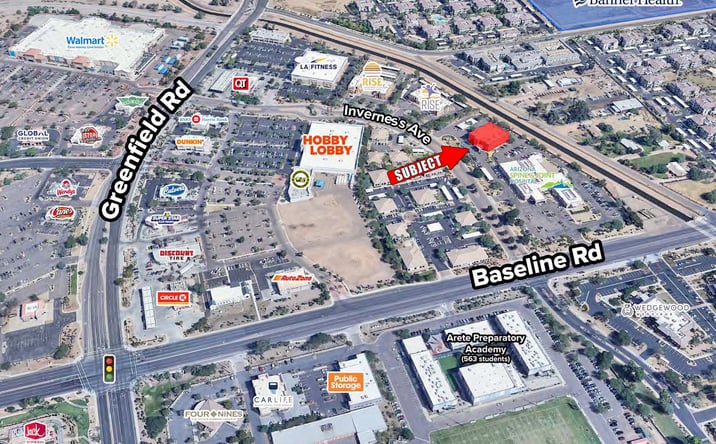 Pictures of Retail, Land property located at NEC of E Baseline Rd and S Greenfield Rd, Mesa, AZ 85234 for sales - image #1