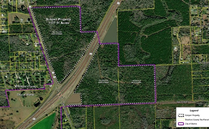 Pictures of Land property located at TBD US 301 Bypass, Starke, FL 32091 for sales - image #1